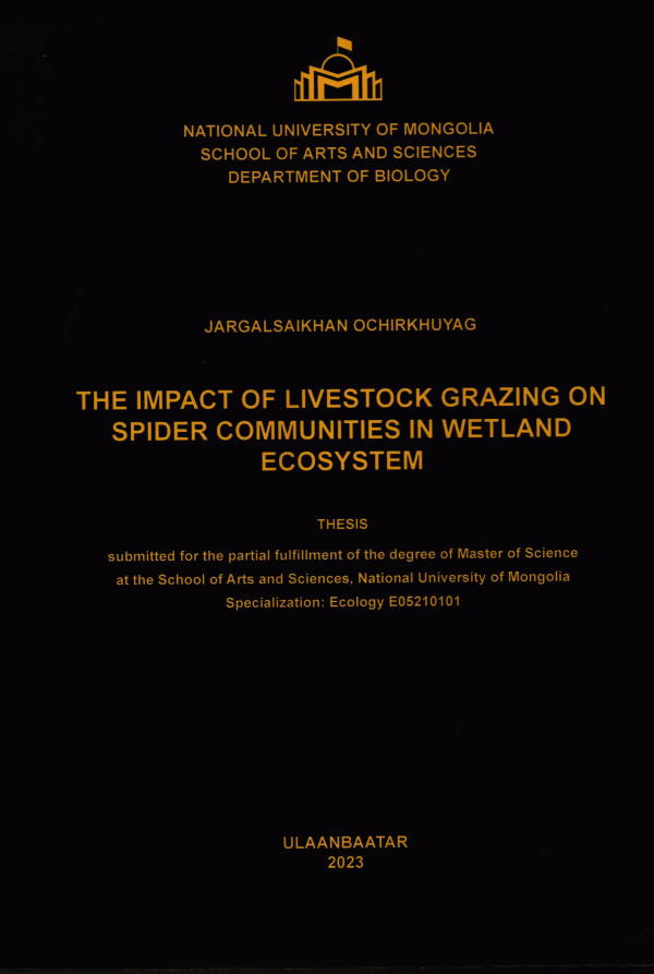 The impact of livestock grazing on spider communities in wetland ecosystem