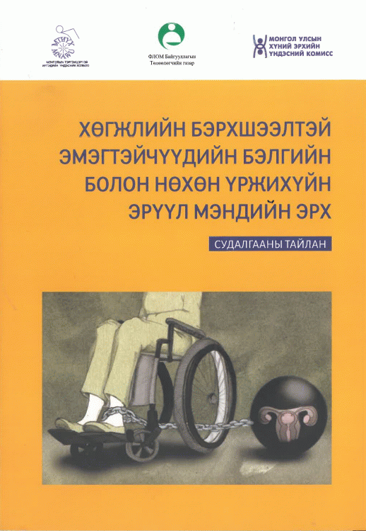 Хөгжлийн бэрхшээлтэй эмэгтэйчүүдийн бэлгийн болон нөхөн үржихүйн эрүүл мэндийн эрх
